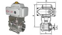 進口電動球閥||進口電動內螺紋球閥